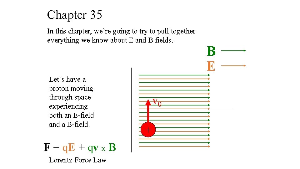Chapter 35 In this chapter, we’re going to try to pull together everything we
