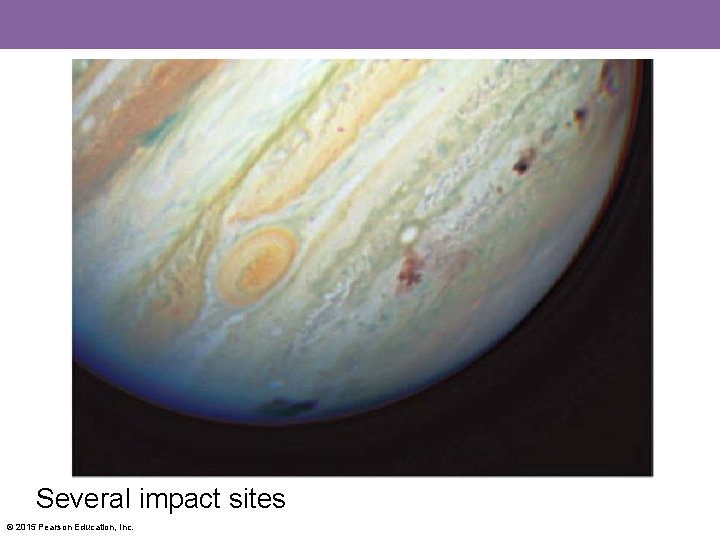 Several impact sites © 2015 Pearson Education, Inc. 