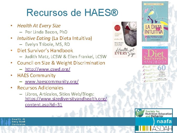 Recursos de HAES® • Health At Every Size – Por Linda Bacon, Ph. D