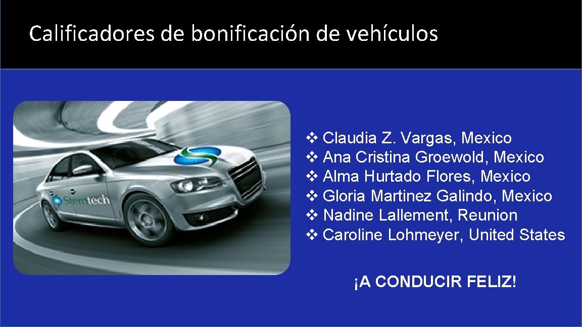Calificadores de bonificación de vehículos v Claudia Z. Vargas, Mexico v Ana Cristina Groewold,