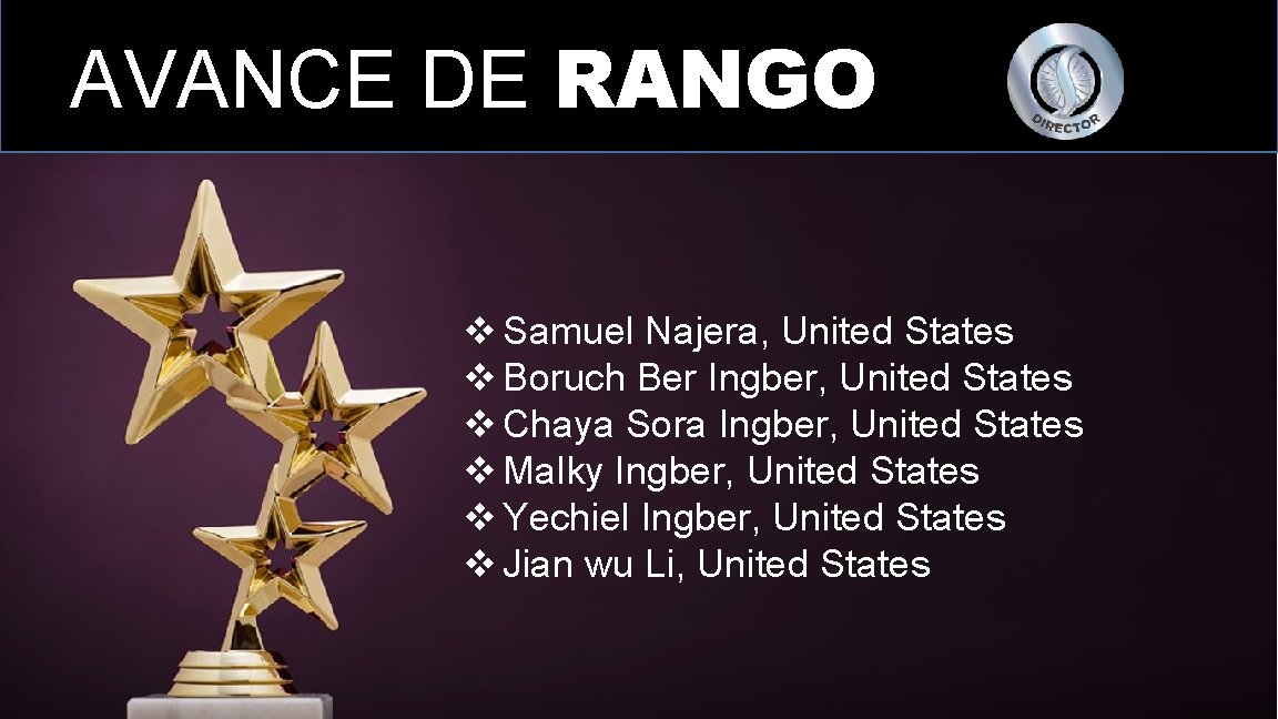 AVANCE DE RANGO v Samuel Najera, United States v Boruch Ber Ingber, United States