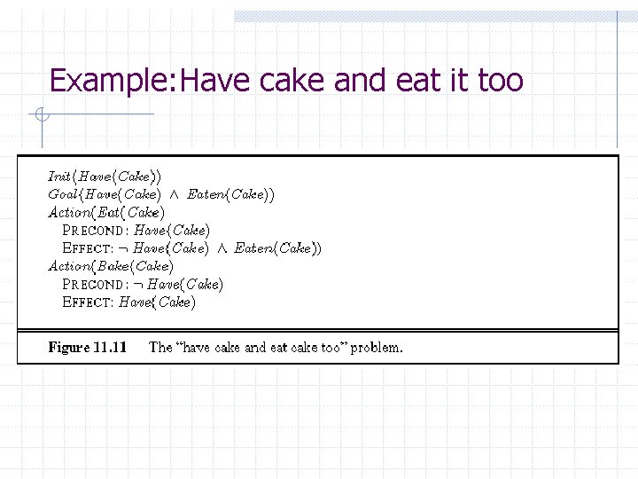 Example: Have cake and eat it too Example: Have cake and eat it too