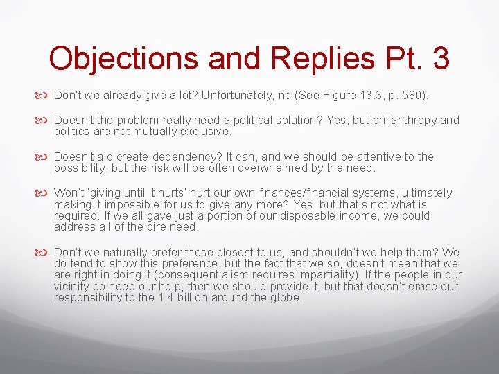 Objections and Replies Pt. 3 Don’t we already give a lot? Unfortunately, no (See