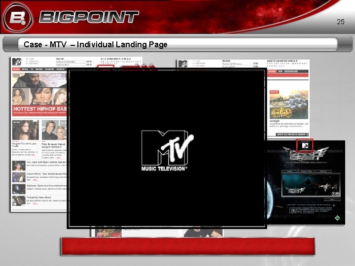 25 Case - MTV – Individual Landing Page 