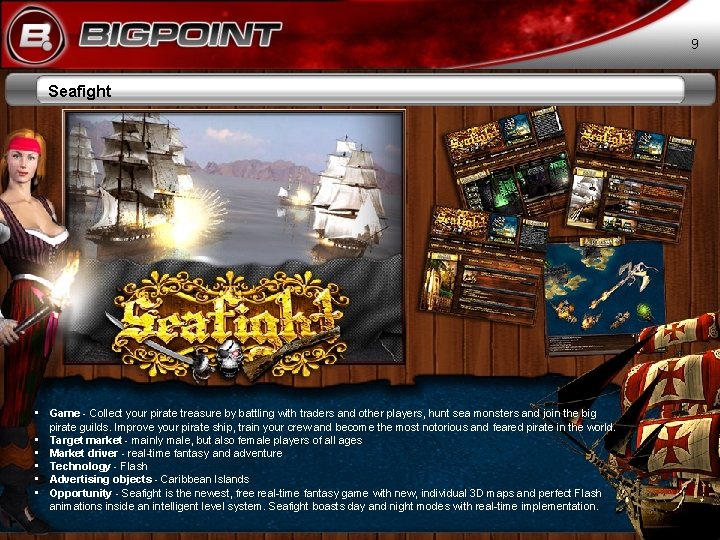 9 Seafight • Game - Collect your pirate treasure by battling with traders and