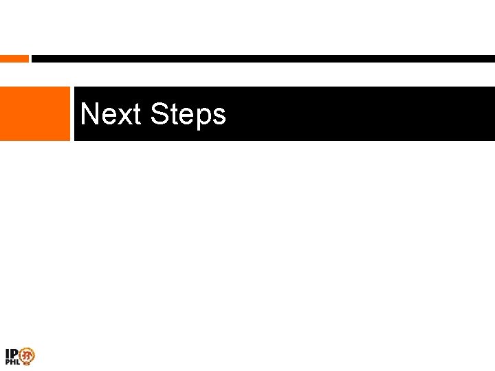 Next Steps 