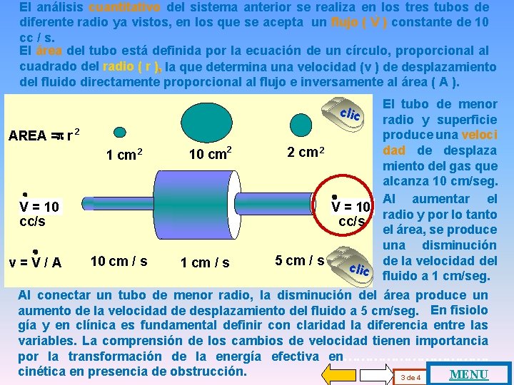 El análisis cuantitativo del sistema anterior se realiza en. los tres tubos de diferente