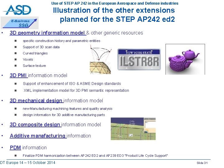 Use of STEP AP 242 in the European Aerospace and Defense industries Illustration of