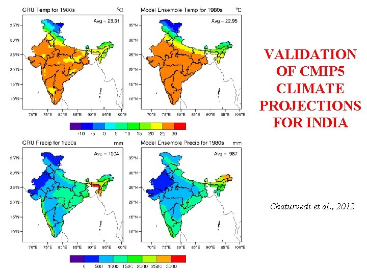 VALIDATION OF CMIP 5 CLIMATE PROJECTIONS FOR INDIA Chaturvedi et al. , 2012 