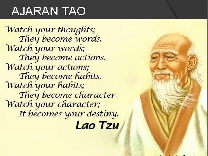 AJARAN TAO AJARAN TAO