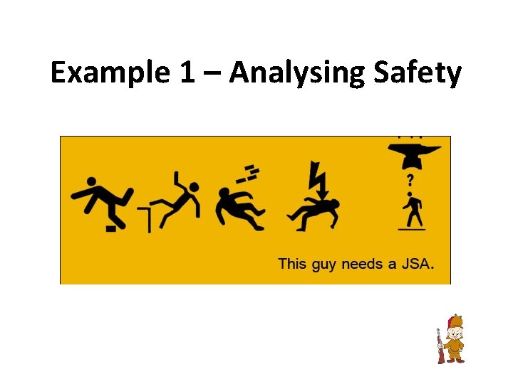 Example 1 – Analysing Safety 