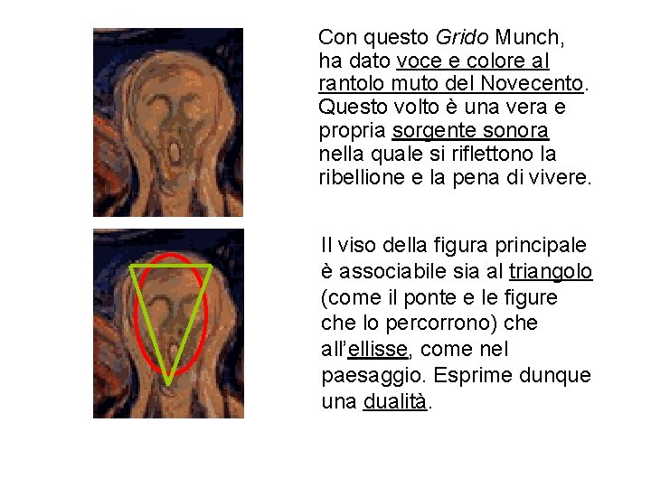  Con questo Grido Munch, ha dato voce e colore al rantolo muto del