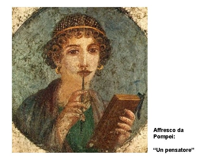Affresco da Pompei: “Un pensatore” 