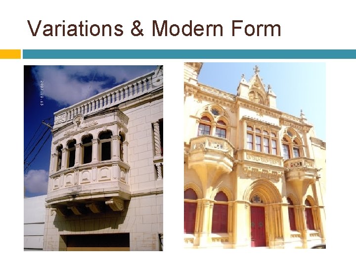 Variations & Modern Form 