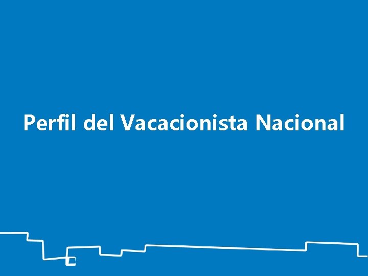 Perfil del Vacacionista Nacional 