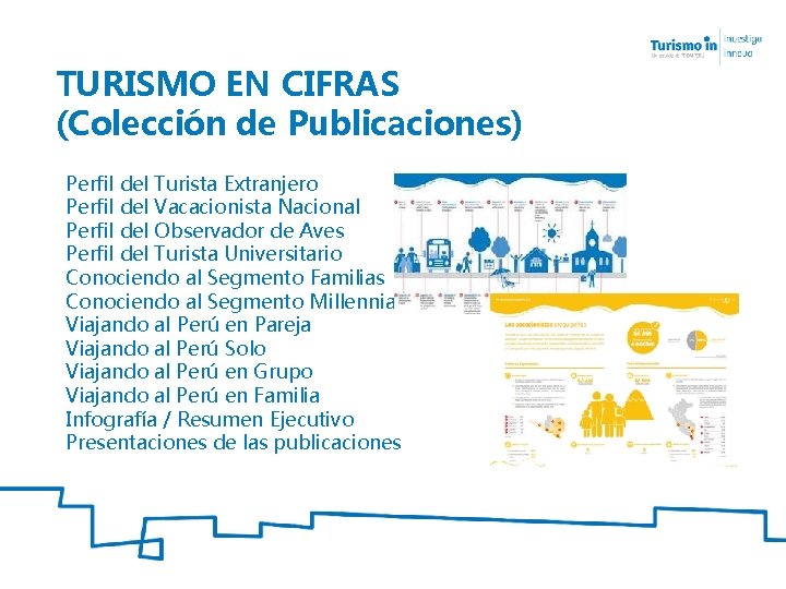 TURISMO EN CIFRAS (Colección de Publicaciones) Perfil del Turista Extranjero Perfil del Vacacionista Nacional