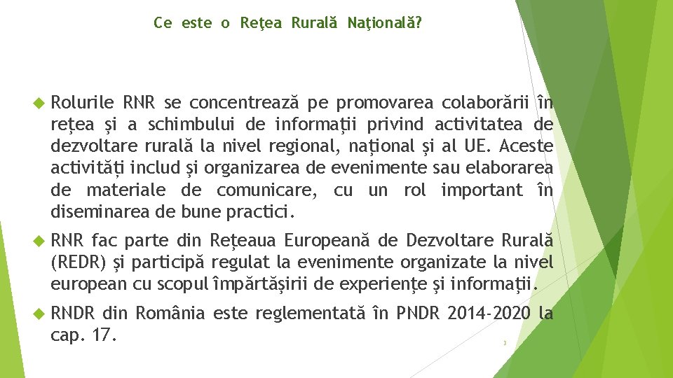 Ce este o Reţea Rurală Naţională? Rolurile RNR se concentrează pe promovarea colaborării în