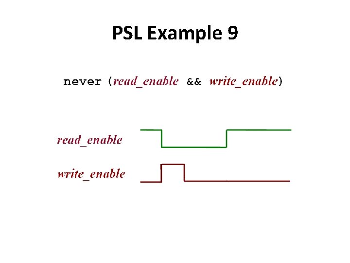 PSL Example 9 