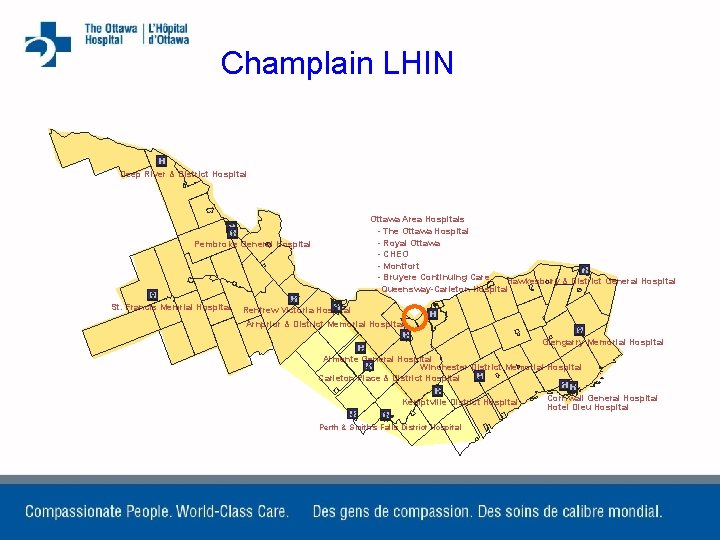 Champlain LHIN Deep River & District Hospital Ottawa Area Hospitals - The Ottawa Hospital
