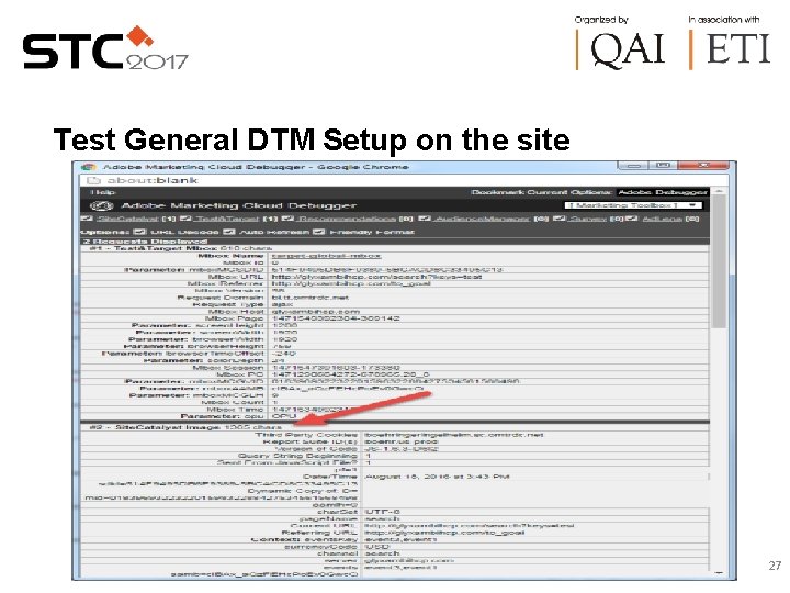 Test General DTM Setup on the site 27 