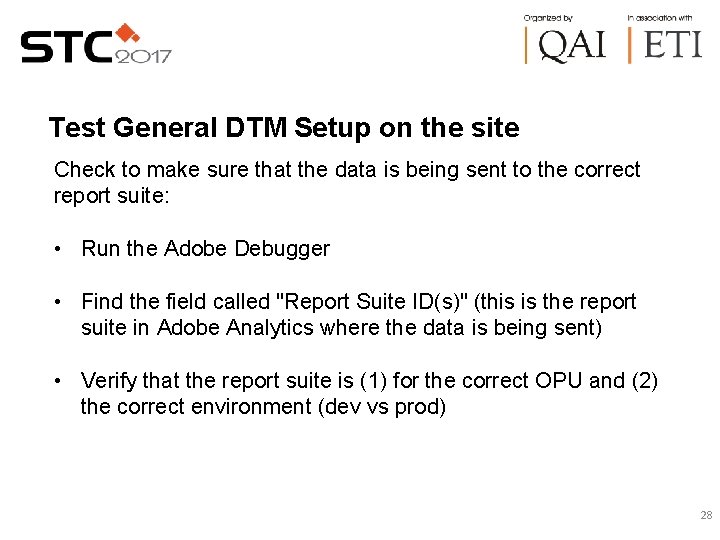 Test General DTM Setup on the site Check to make sure that the data