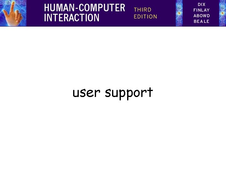 user support 