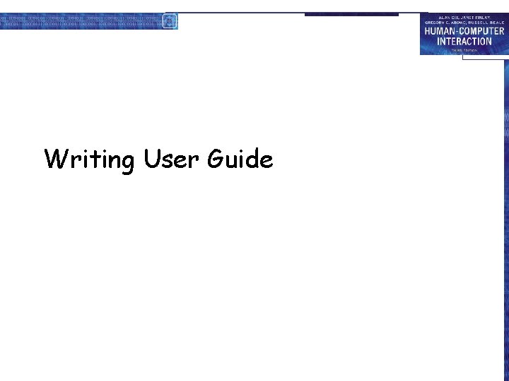 Writing User Guide 