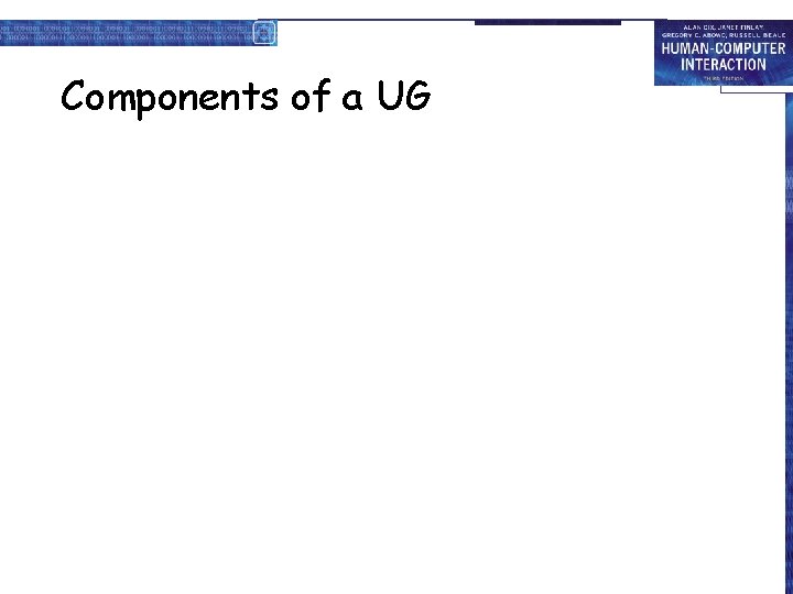 Components of a UG 