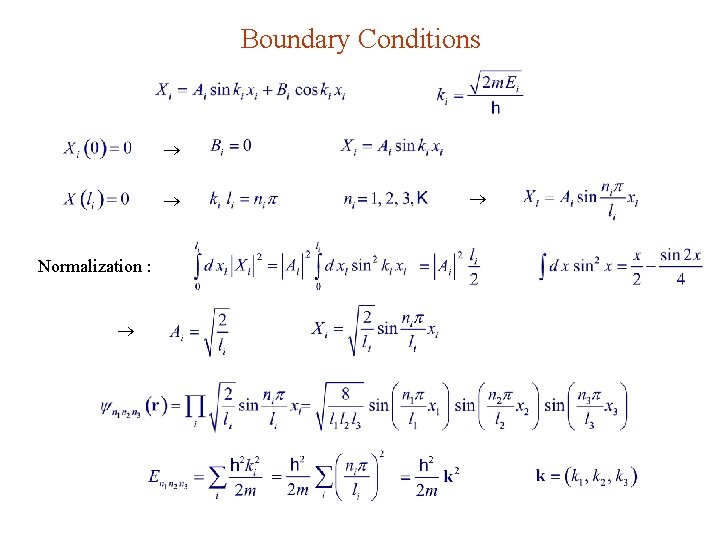 Boundary Conditions Normalization : 