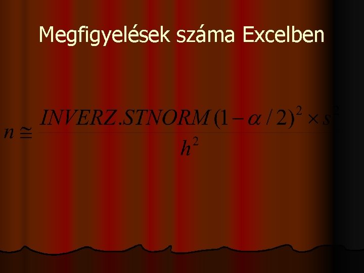 Megfigyelések száma Excelben 
