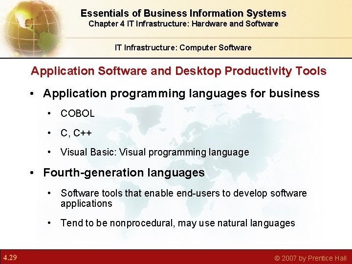 Essentials of Business Information Systems Chapter 4 IT Infrastructure: Hardware and Software IT Infrastructure: