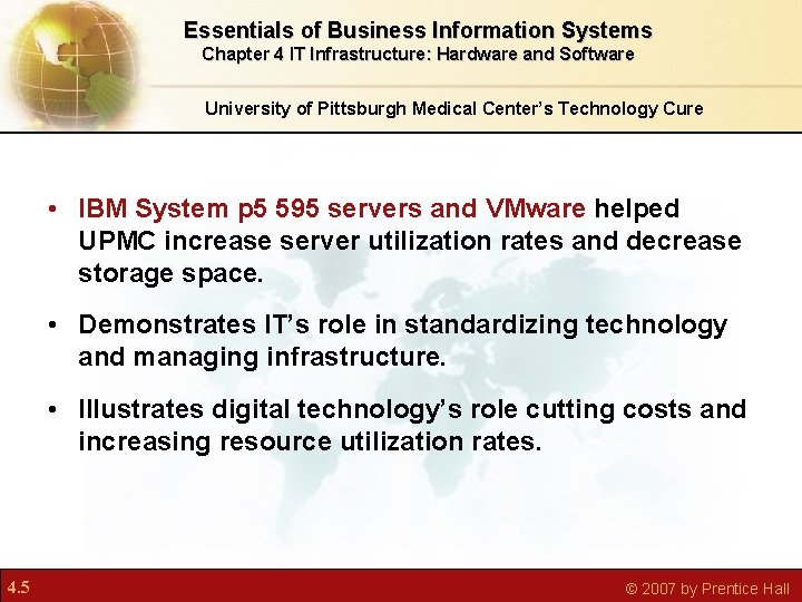 Essentials of Business Information Systems Chapter 4 IT Infrastructure: Hardware and Software University of