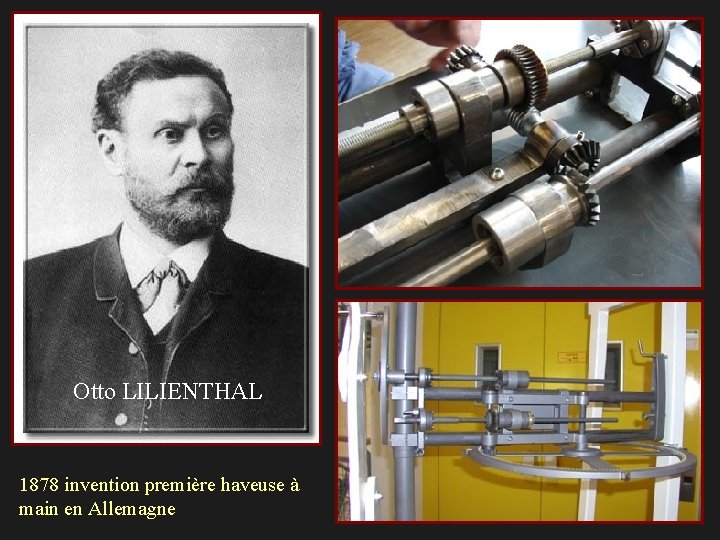 Otto LILIENTHAL 1878 invention première haveuse à main en Allemagne 