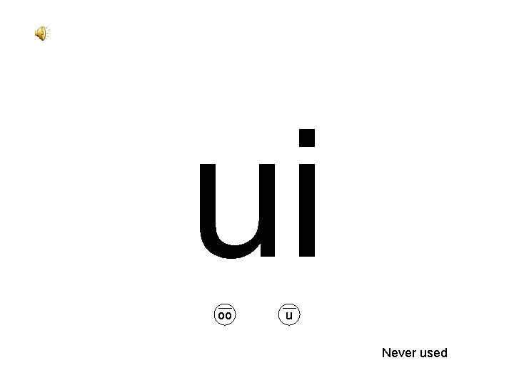 ui oo u Never used 