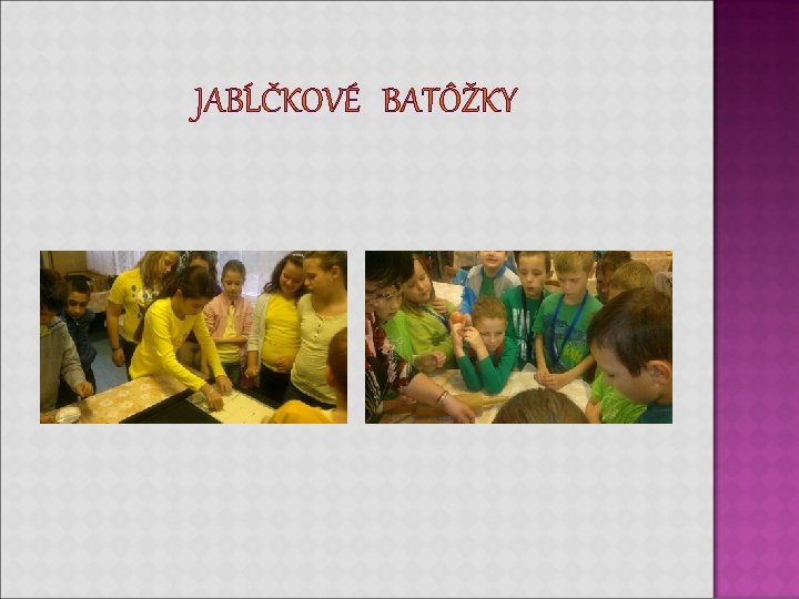 JABĹČKOVÉ BATÔŽKY JABĹČKOVÉ BATÔŽKY