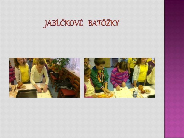 JABĹČKOVÉ BATÔŽKY JABĹČKOVÉ BATÔŽKY