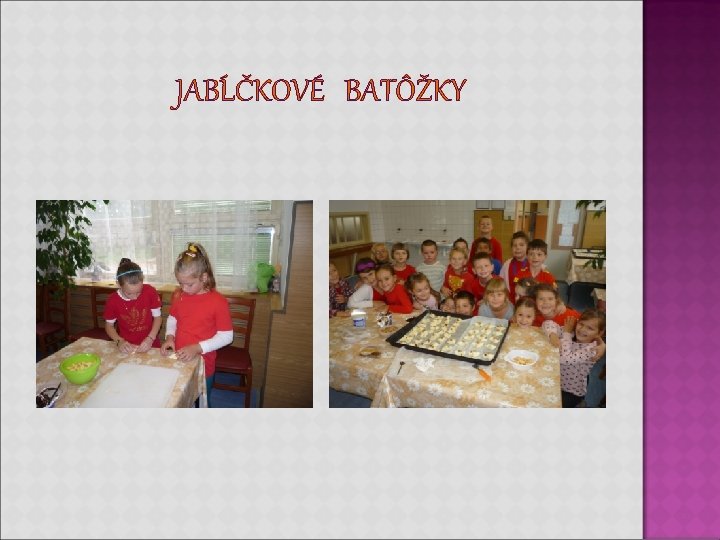 JABĹČKOVÉ BATÔŽKY JABĹČKOVÉ BATÔŽKY