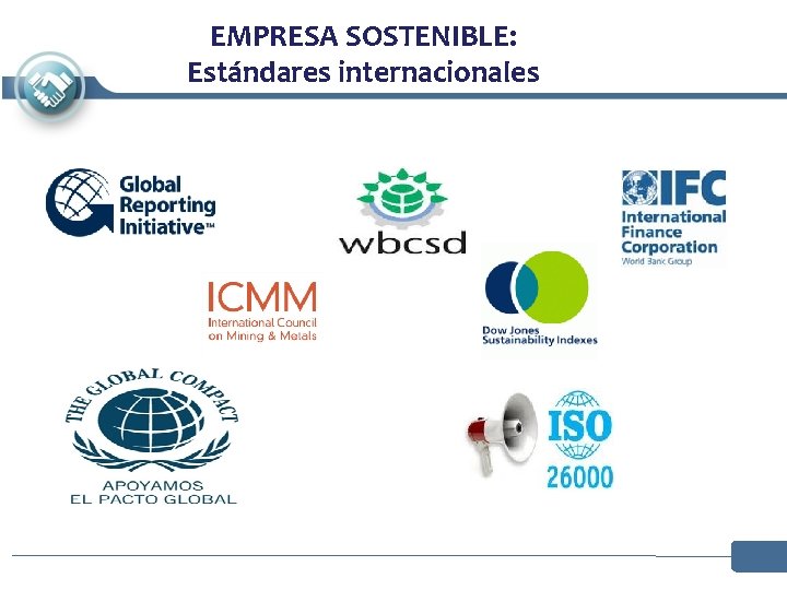 EMPRESA SOSTENIBLE: Estándares internacionales EMPRESA SOSTENIBLE: Estándares internacionales
