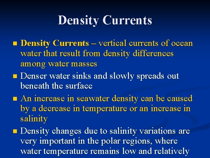 Ocean Circulation Chapter 16 Section 1 Surface Currents