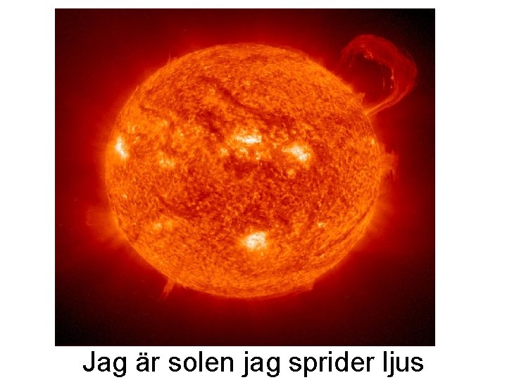 Jag är solen jag sprider ljus Jag är solen jag sprider ljus