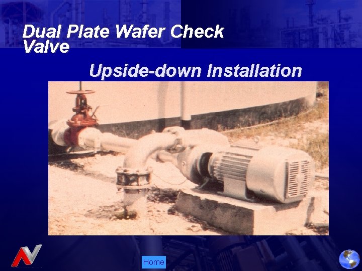 Dual Plate Wafer Check Valve Upside-down Installation Home 