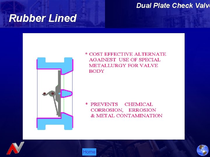 Dual Plate Check Valve Rubber Lined Home 