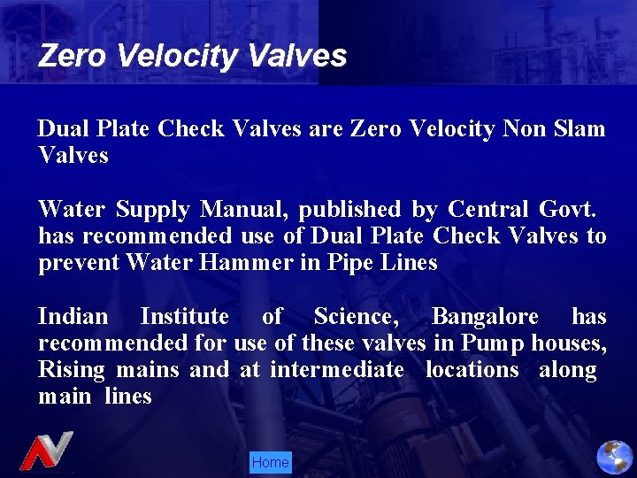 Zero Velocity Valves Dual Plate Check Valves are Zero Velocity Non Slam Valves Water