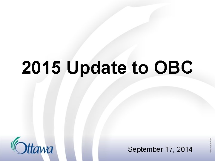 2015 Update to OBC September 17, 2014 