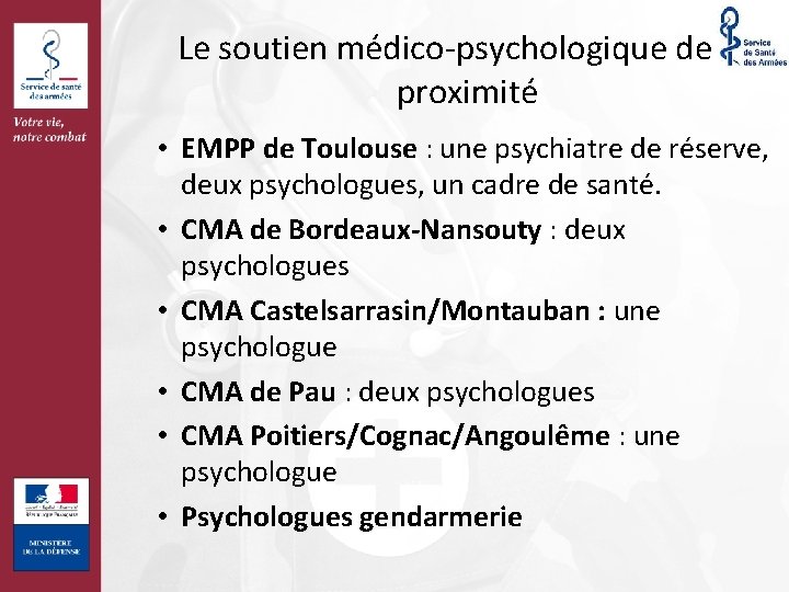 Le soutien médico-psychologique de de proximité • EMPP de Toulouse : une psychiatre de