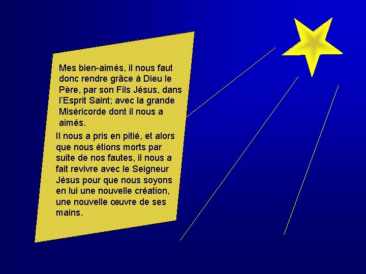 Mes bien-aimés, il nous faut donc rendre grâce à Dieu le Père, par son