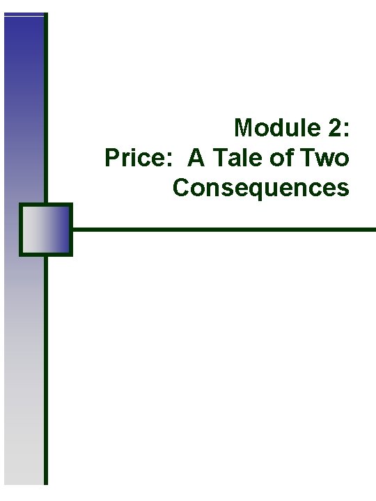 Module 2: Price: A Tale of Two Consequences 