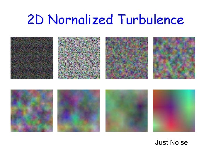 2 D Nornalized Turbulence Just Noise 