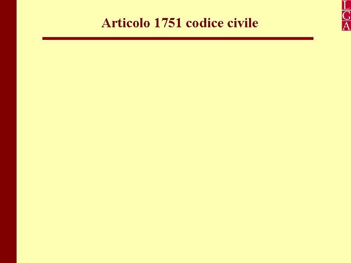 Articolo 1751 codice civile 98 