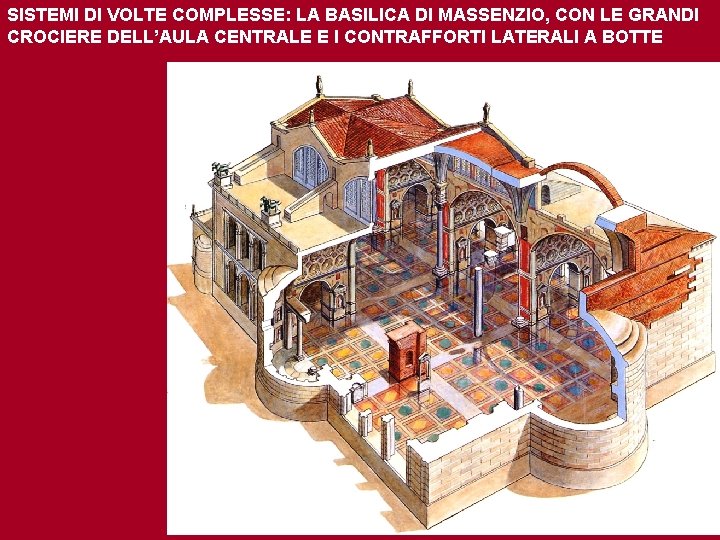SISTEMI DI VOLTE COMPLESSE: LA BASILICA DI MASSENZIO, CON LE GRANDI CROCIERE DELL’AULA CENTRALE